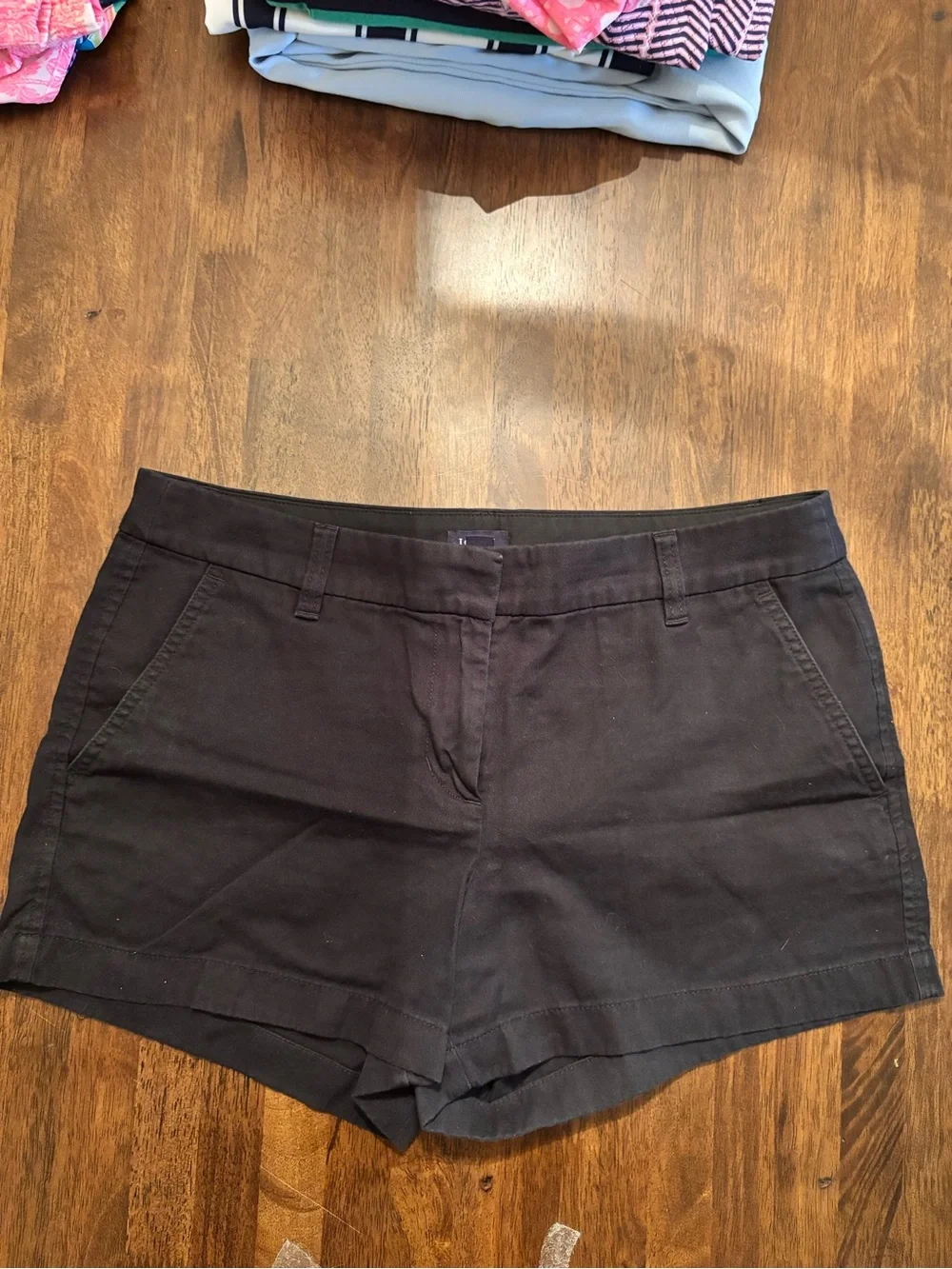 J. Crew Black Tailored Cotton-Blend Shorts